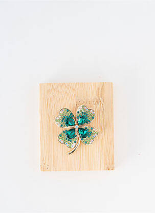 Broche vert TATA GISELE pour femme