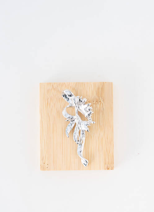 Broche matériaux métal bleu TATA GISELE femme