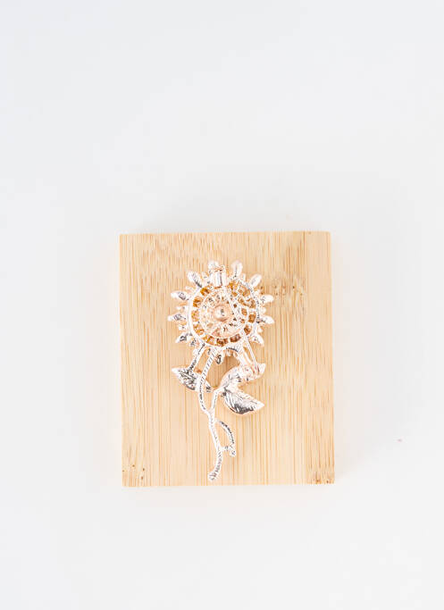 Broche jaune TATA GISELE pour femme