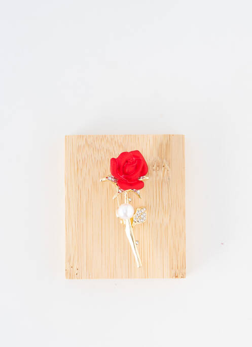 Broche rouge TATA GISELE pour femme
