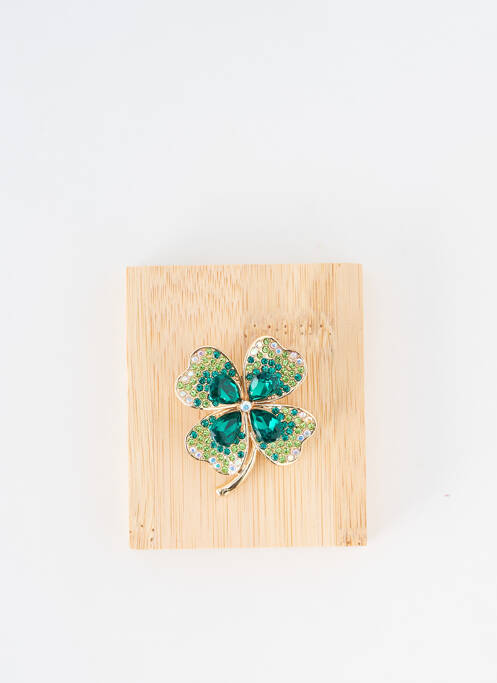 Broche vert TATA GISELE pour femme