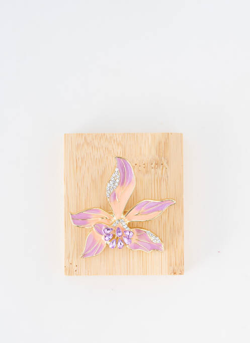 Broche violet TATA GISELE pour femme