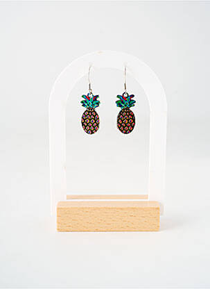 Boucles d’oreilles imprimé argent TATA GISELE femme