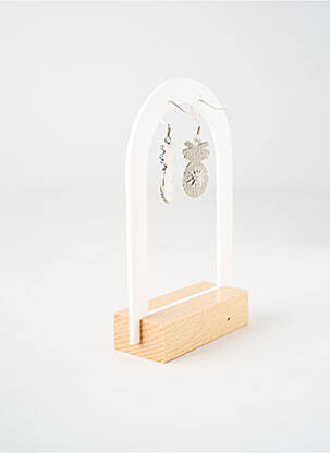 Boucles d’oreilles imprimé argent TATA GISELE femme