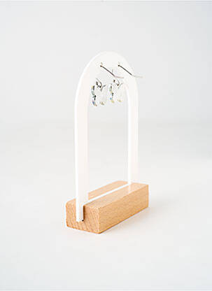 Boucles d’oreilles imprimé argent TATA GISELE femme