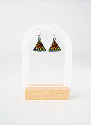 Boucles d’oreilles imprimé argent TATA GISELE femme
