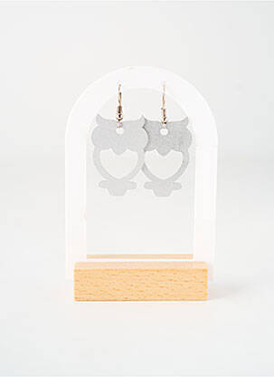 Boucles d’oreilles fermeture crochet argent TATA GISELE femme