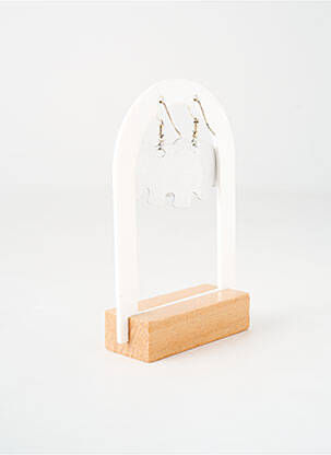 Boucles d’oreilles matériaux métal argent TATA GISELE femme