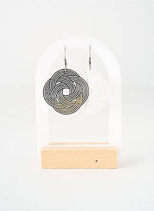 Boucles d’oreilles matériaux métal argent TATA GISELE femme
