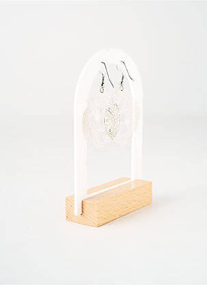 Boucles d’oreilles matériaux métal argent TATA GISELE femme