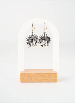 Boucles d’oreilles matériaux métal argent TATA GISELE femme