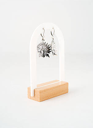 Boucles d’oreilles matériaux métal argent TATA GISELE femme