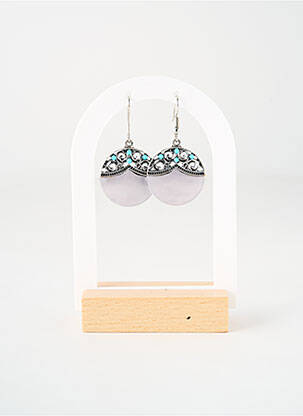 Boucles d’oreilles matériaux métal argent TATA GISELE femme
