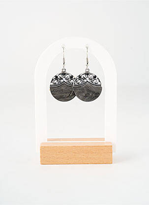 Boucles d’oreilles matériaux métal argent TATA GISELE femme