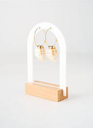 Boucles d’oreilles matériaux métal or TATA GISELE femme