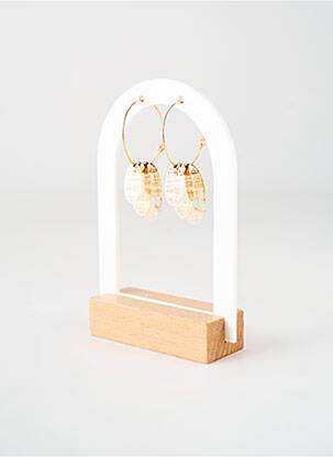 Boucles d’oreilles matériaux métal or TATA GISELE femme