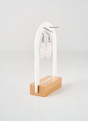 Boucles d’oreilles matériaux métal argent TATA GISELE femme