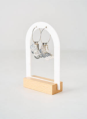 Boucles d’oreilles matériaux métal argent TATA GISELE femme