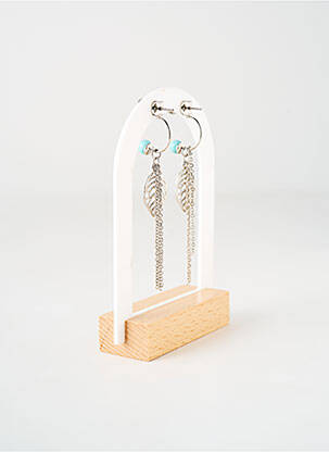 Boucles d’oreilles matériaux métal argent TATA GISELE femme