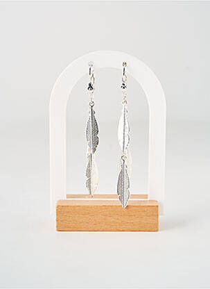 Boucles d’oreilles matériaux métal argent TATA GISELE femme