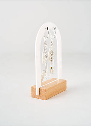 Boucles d’oreilles matériaux métal argent TATA GISELE femme
