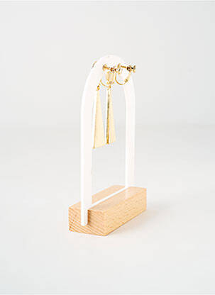 Boucles d’oreilles imprimé marron TATA GISELE femme