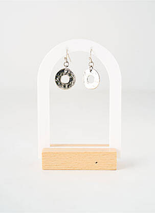 Boucles d’oreilles fermeture crochet argent TATA GISELE femme