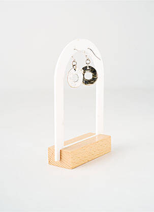 Boucles d’oreilles matériaux métal argent TATA GISELE femme