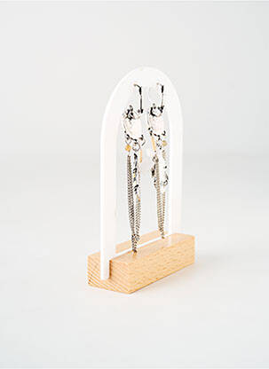 Boucles d’oreilles matériaux métal argent TATA GISELE femme