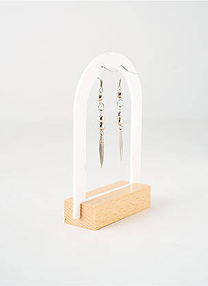 Boucles d’oreilles matériaux métal argent TATA GISELE femme