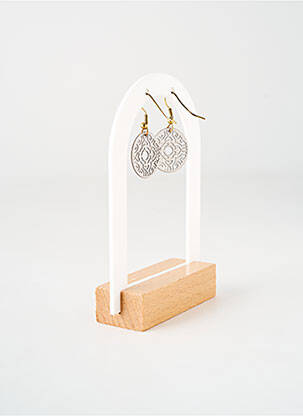 Boucles d’oreilles matériaux métal or TATA GISELE femme