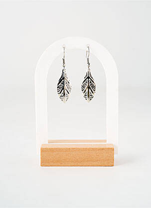 Boucles d’oreilles fermeture crochet argent TATA GISELE femme