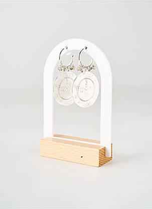 Boucles d’oreilles matériaux métal argent TATA GISELE femme