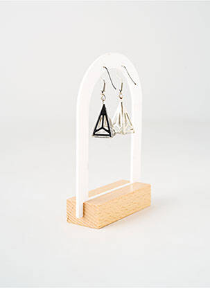Boucles d’oreilles matériaux métal argent TATA GISELE femme