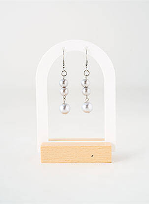 Boucles d’oreilles matériaux métal argent TATA GISELE femme