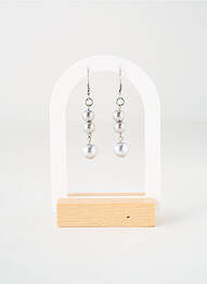 Boucles d’oreilles matériaux métal argent TATA GISELE femme