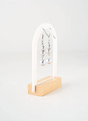 Boucles d’oreilles matériaux métal argent TATA GISELE femme