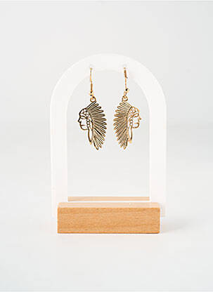 Boucles d’oreilles matériaux métal or TATA GISELE femme