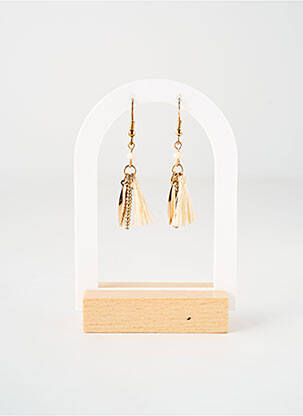 Boucles d’oreilles ornement breloque / pampille or TATA GISELE femme