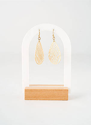 Boucles d’oreilles fermeture crochet or TATA GISELE femme