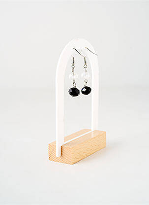 Boucles d’oreilles matériaux métal noir TATA GISELE femme