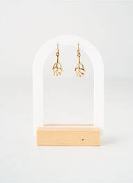 Boucles d’oreilles matériaux métal or TATA GISELE femme