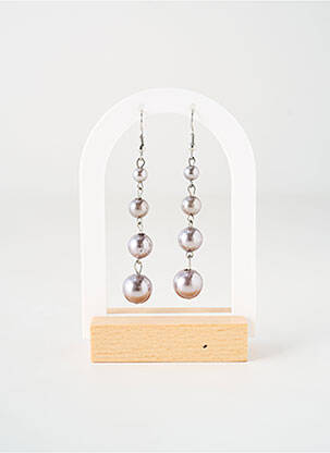 Boucles d’oreilles fermeture crochet argent TATA GISELE femme