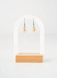 Boucles d’oreilles matériaux métal orange TATA GISELE femme