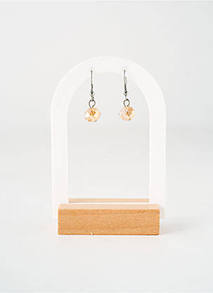 Boucles d’oreilles fermeture crochet orange TATA GISELE femme