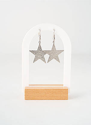 Boucles d’oreilles matériaux métal argent TATA GISELE femme