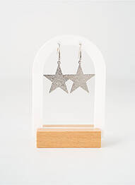 Boucles d’oreilles matériaux métal argent TATA GISELE femme