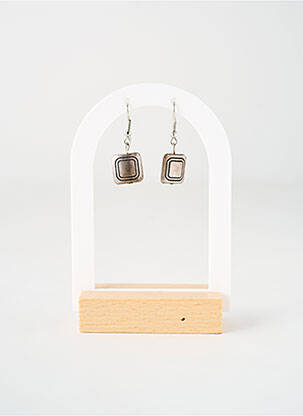 Boucles d’oreilles fermeture crochet argent TATA GISELE femme