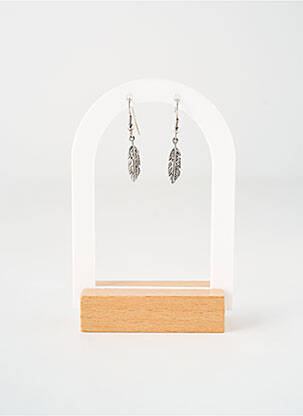 Boucles d’oreilles fermeture crochet argent TATA GISELE femme