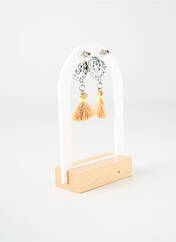 Boucles d’oreilles beige TATA GISELE pour femme seconde vue